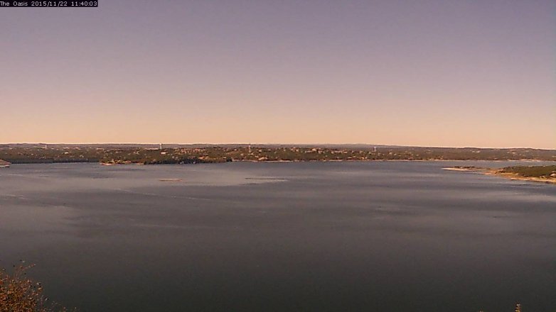Lake Travis webcam, November 22, 2015 10:45 AM CT