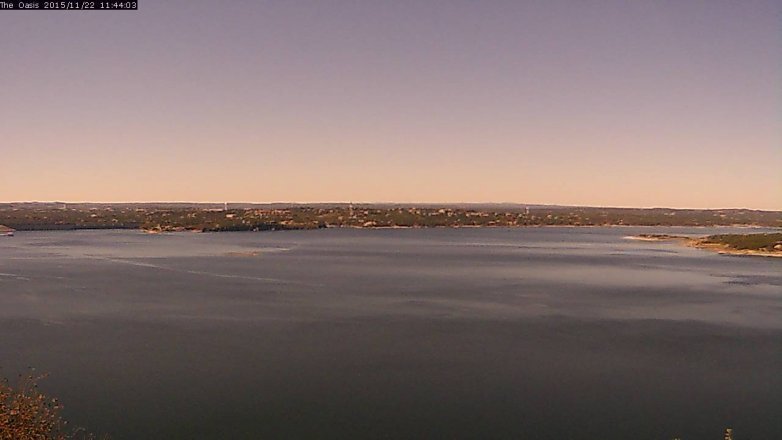 Lake Travis webcam, November 22, 2015 10:50 AM CT