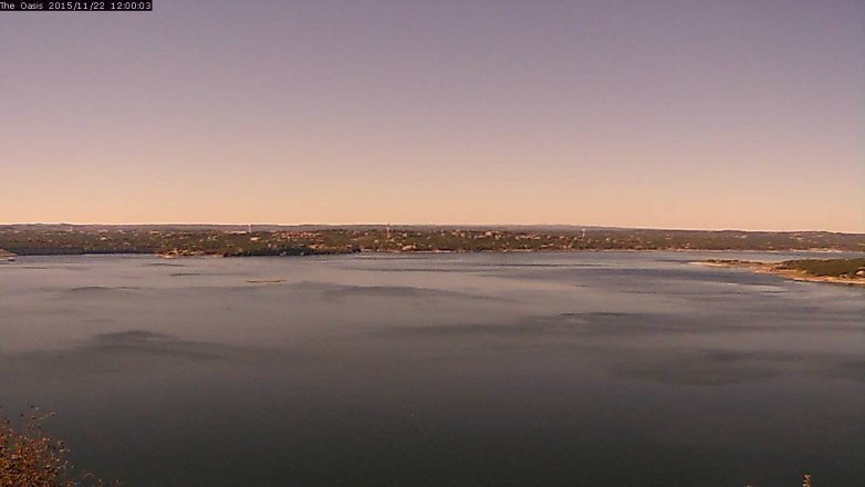 Lake Travis webcam, November 22, 2015 11:05 AM CT