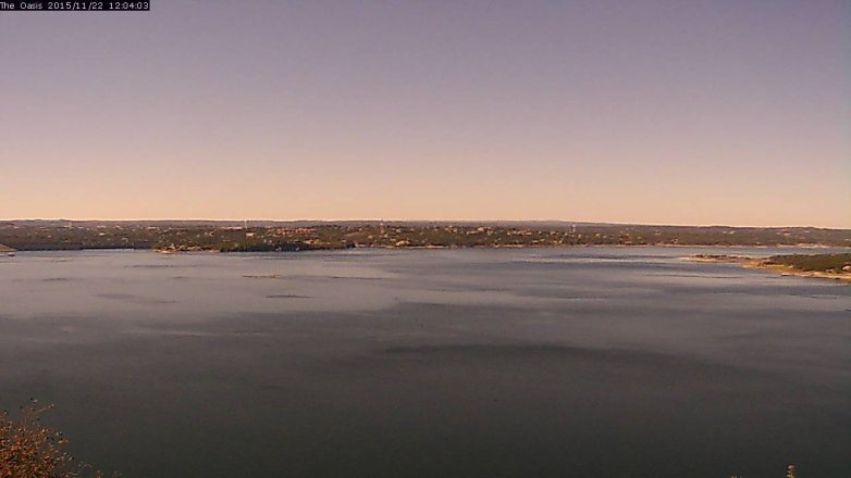 Lake Travis webcam, November 22, 2015 11:10 AM CT