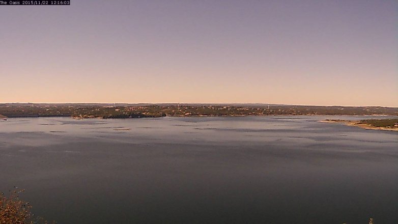 Lake Travis webcam, November 22, 2015 11:20 AM CT
