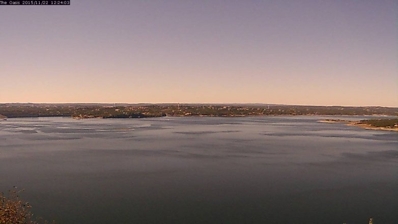 Lake Travis webcam, November 22, 2015 11:30 AM CT