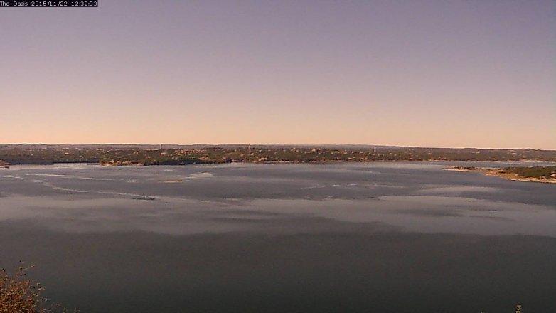 Lake Travis webcam, November 22, 2015 11:40 AM CT