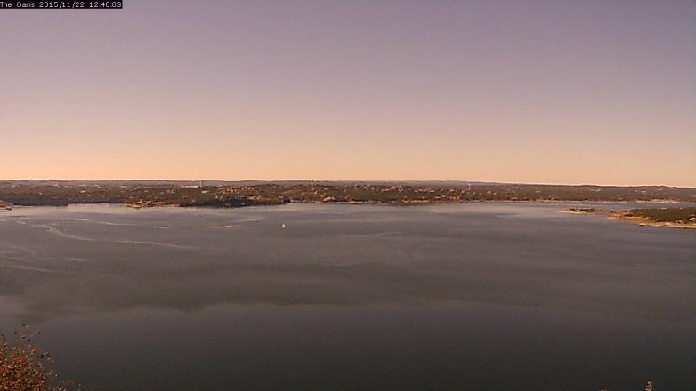 Lake Travis webcam, November 22, 2015 11:45 AM CT