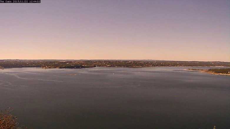 Lake Travis webcam, November 22, 2015 11:50 AM CT