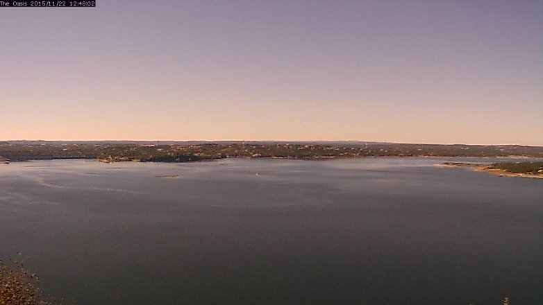 Lake Travis webcam, November 22, 2015 11:55 AM CT