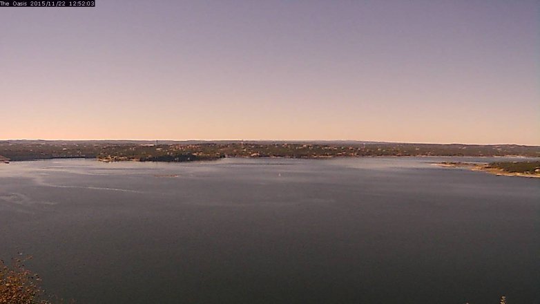 Lake Travis webcam, November 22, 2015 12:00 PM CT