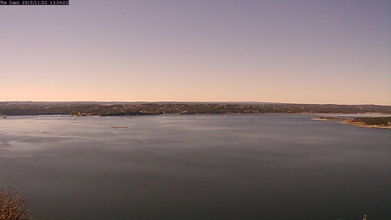 Lake Travis webcam, November 22, 2015 12:40 PM CT
