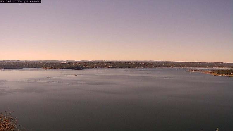 Lake Travis webcam, November 22, 2015 12:45 PM CT