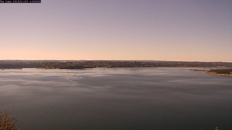 Lake Travis webcam, November 22, 2015 1:05 PM CT