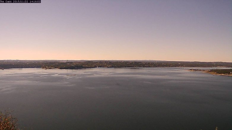 Lake Travis webcam, November 22, 2015 1:20 PM CT