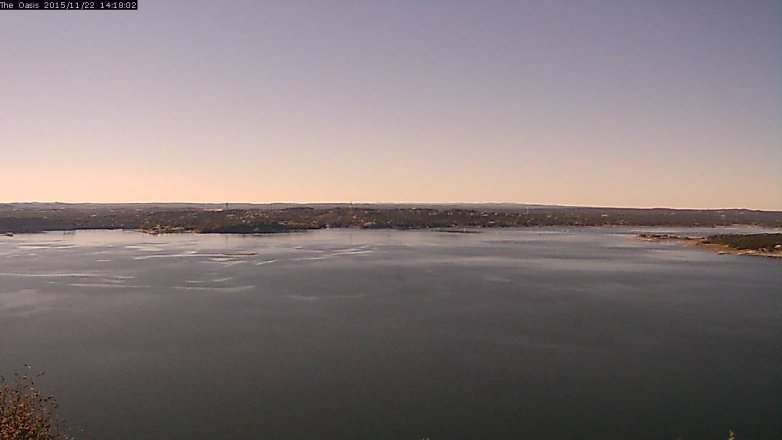 Lake Travis webcam, November 22, 2015 1:25 PM CT