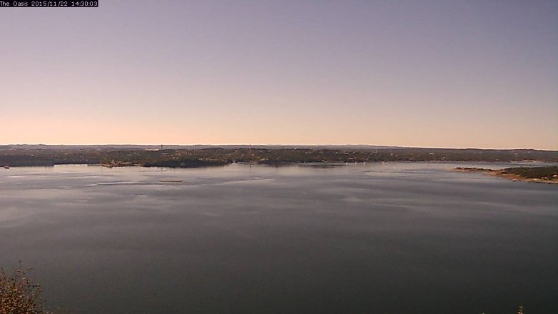 Lake Travis webcam, November 22, 2015 1:35 PM CT