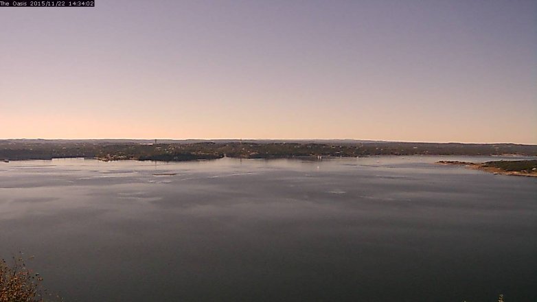 Lake Travis webcam, November 22, 2015 1:40 PM CT