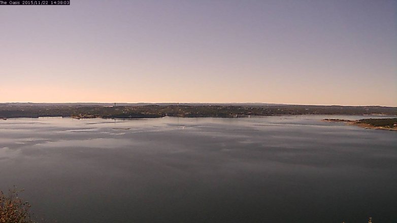 Lake Travis webcam, November 22, 2015 1:45 PM CT