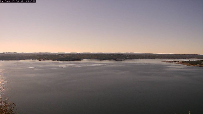 Lake Travis webcam, November 22, 2015 2:35 PM CT