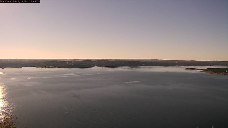 Lake Travis webcam, November 22, 2015 2:55 PM CT