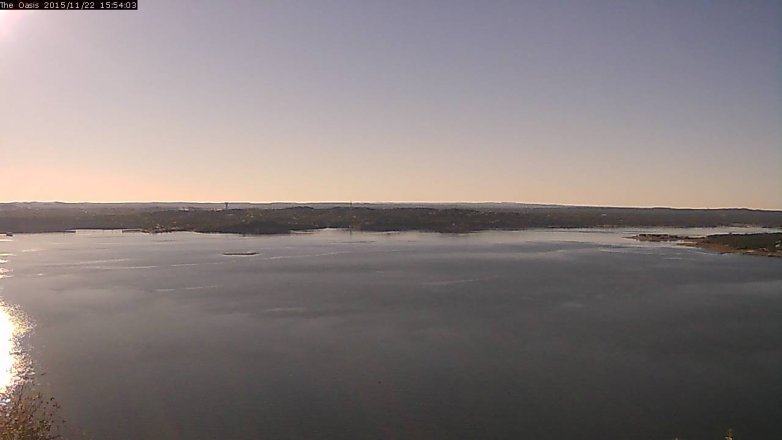 Lake Travis webcam, November 22, 2015 3:00 PM CT