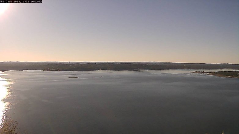 Lake Travis webcam, November 22, 2015 3:10 PM CT