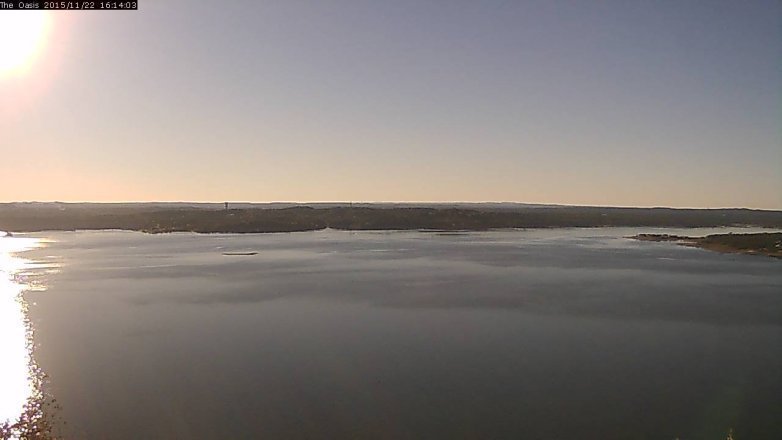 Lake Travis webcam, November 22, 2015 3:20 PM CT
