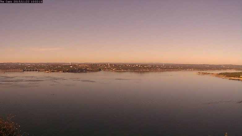 Lake Travis webcam, November 23, 2015 9:10 AM CT