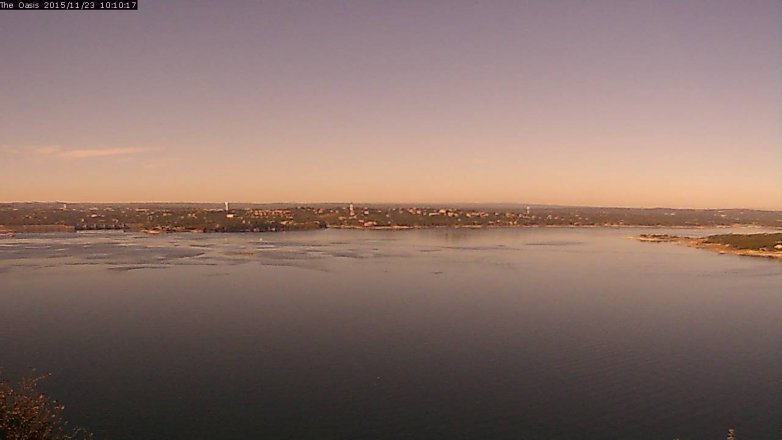 Lake Travis webcam, November 23, 2015 9:15 AM CT