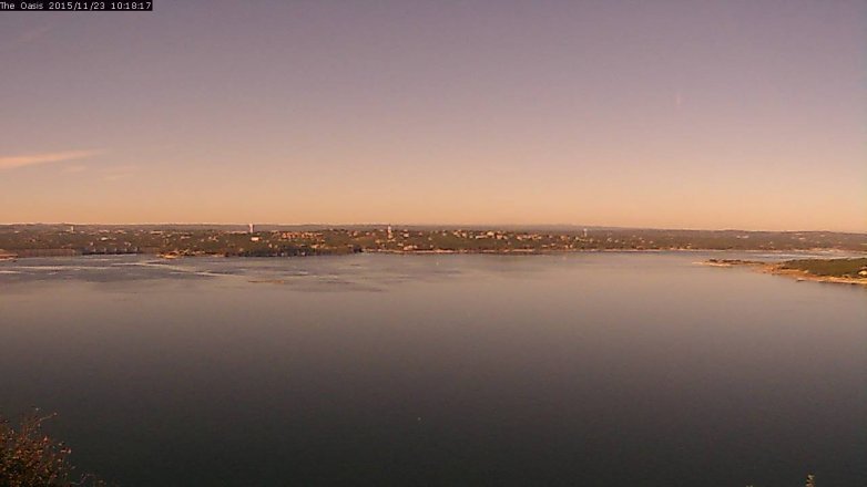 Lake Travis webcam, November 23, 2015 9:25 AM CT