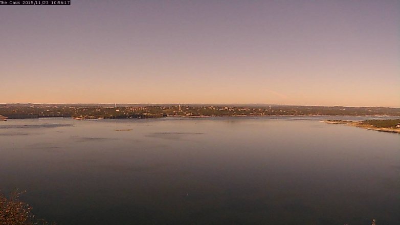 Lake Travis webcam, November 23, 2015 10:00 AM CT