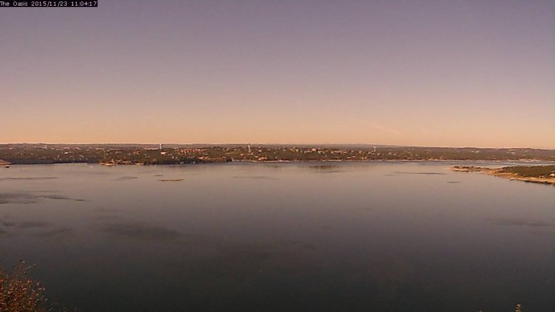 Lake Travis webcam, November 23, 2015 10:10 AM CT