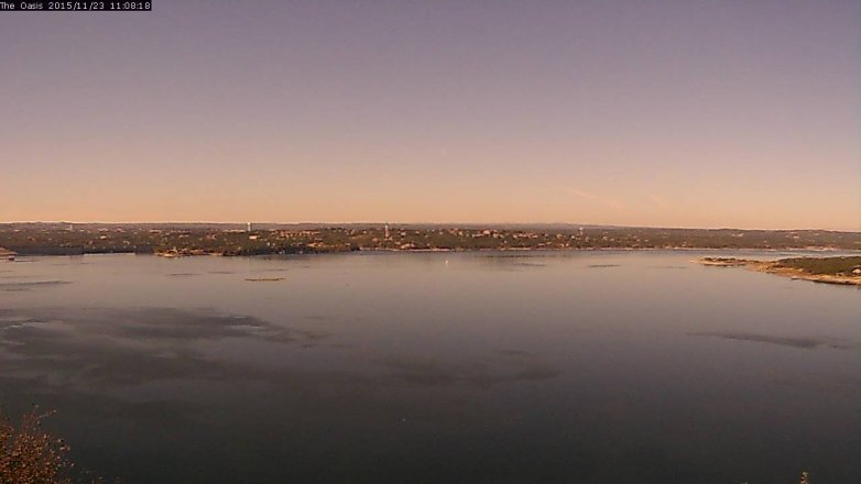 Lake Travis webcam, November 23, 2015 10:15 AM CT