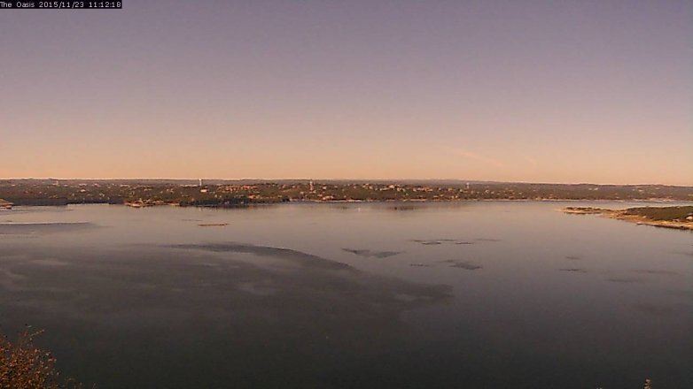 Lake Travis webcam, November 23, 2015 10:20 AM CT