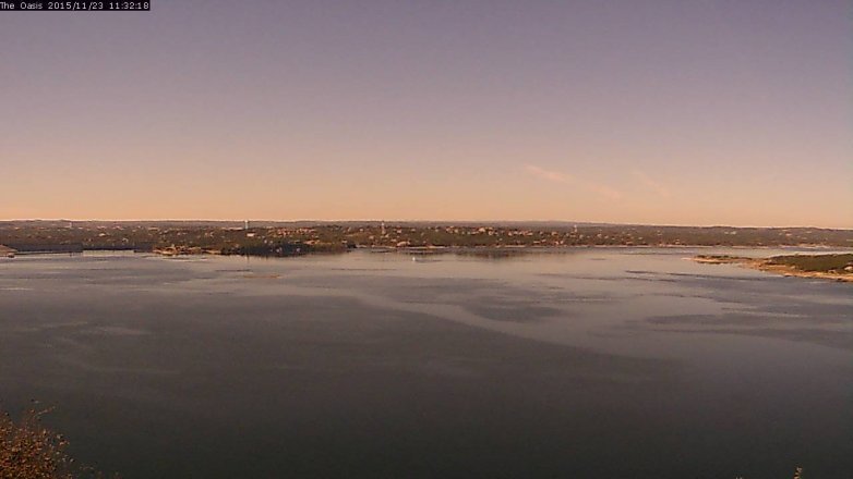 Lake Travis webcam, November 23, 2015 10:40 AM CT