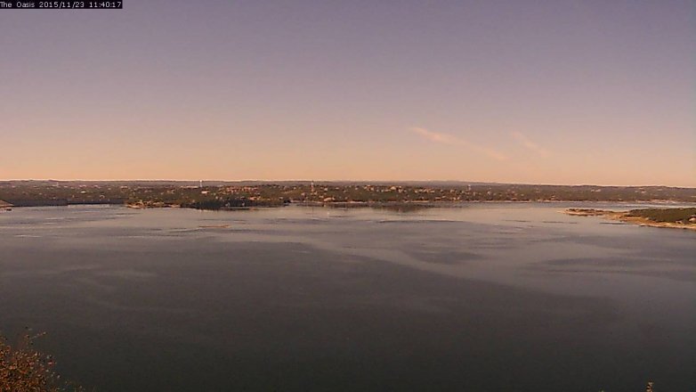 Lake Travis webcam, November 23, 2015 10:45 AM CT