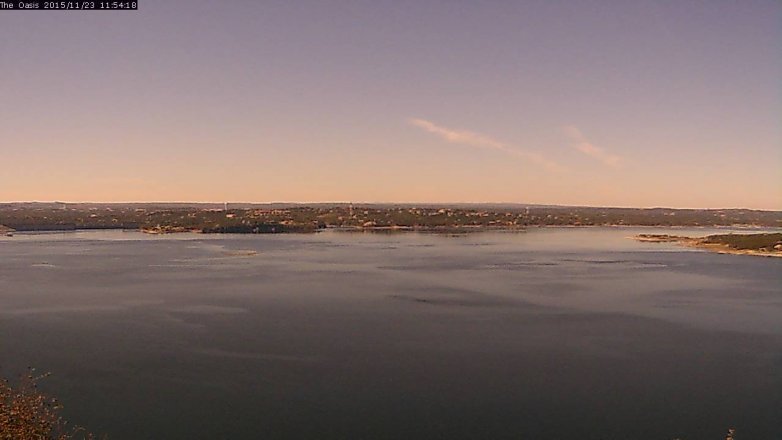 Lake Travis webcam, November 23, 2015 11:00 AM CT
