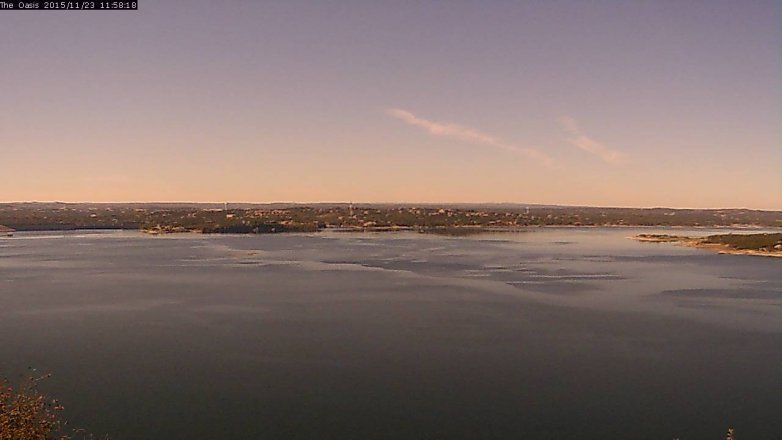 Lake Travis webcam, November 23, 2015 11:05 AM CT