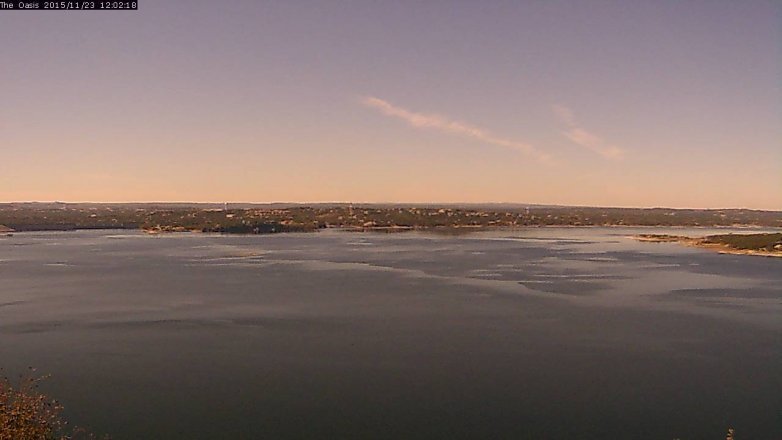 Lake Travis webcam, November 23, 2015 11:10 AM CT