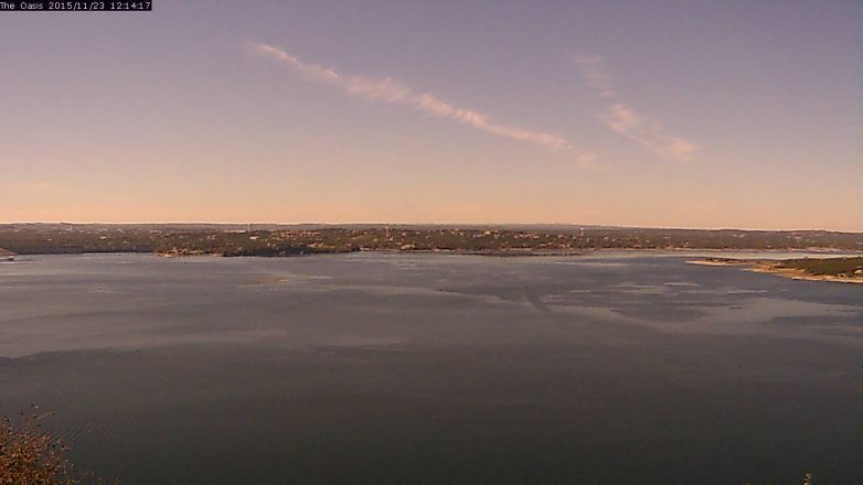 Lake Travis webcam, November 23, 2015 11:20 AM CT