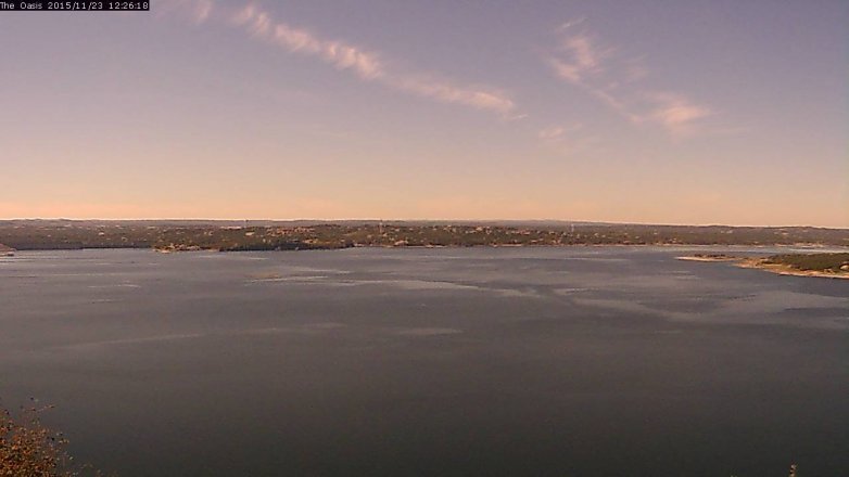 Lake Travis webcam, November 23, 2015 11:30 AM CT