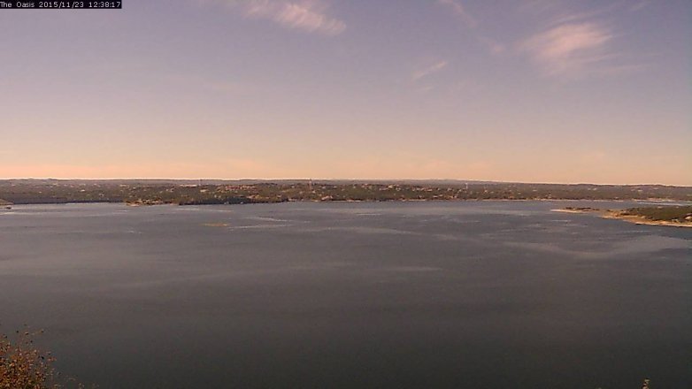 Lake Travis webcam, November 23, 2015 11:45 AM CT