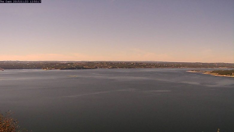 Lake Travis webcam, November 23, 2015 11:55 AM CT
