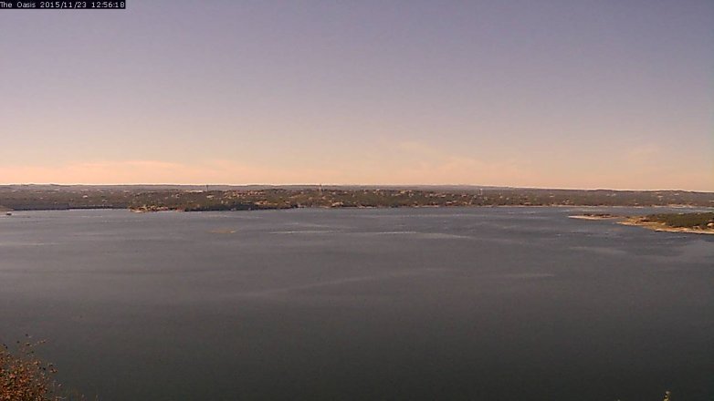 Lake Travis webcam, November 23, 2015 12:05 PM CT