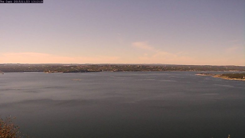 Lake Travis webcam, November 23, 2015 12:20 PM CT