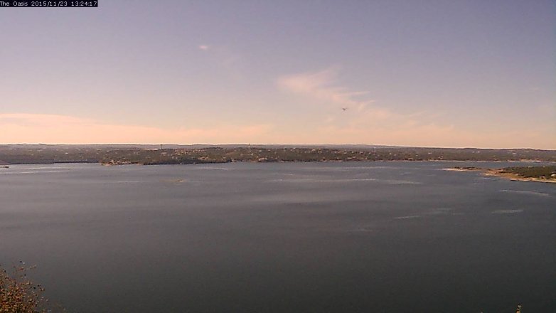 Lake Travis webcam, November 23, 2015 12:30 PM CT