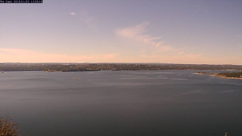 Lake Travis webcam, November 23, 2015 12:35 PM CT