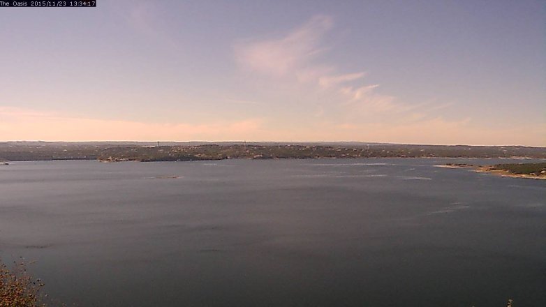 Lake Travis webcam, November 23, 2015 12:40 PM CT