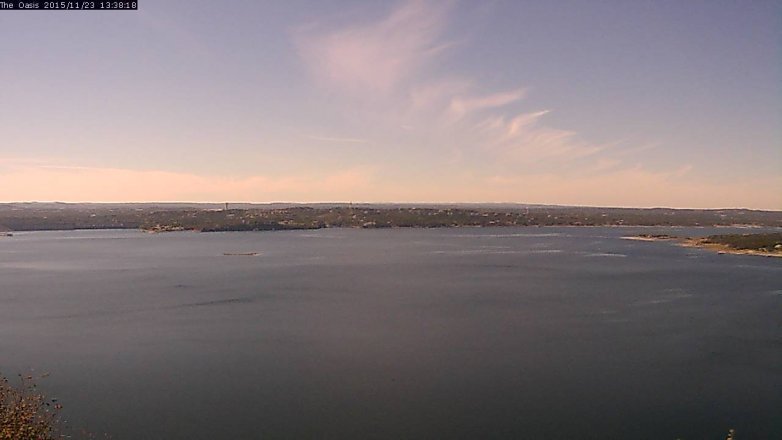 Lake Travis webcam, November 23, 2015 12:45 PM CT
