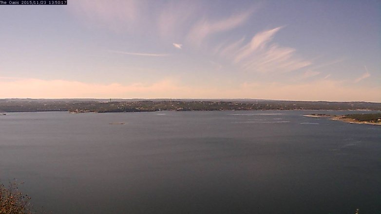 Lake Travis webcam, November 23, 2015 12:55 PM CT