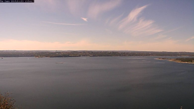 Lake Travis webcam, November 23, 2015 1:00 PM CT