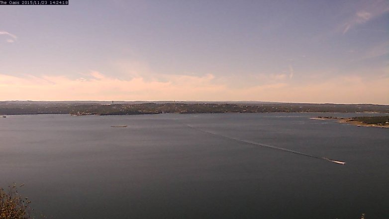 Lake Travis webcam, November 23, 2015 1:30 PM CT