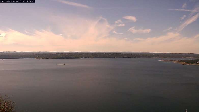 Lake Travis webcam, November 23, 2015 2:05 PM CT